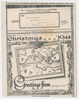 Airgraph To Scotland 1944 Map Mediterranean Area - Allied Forces - Christmas 1944 - Weihnachten