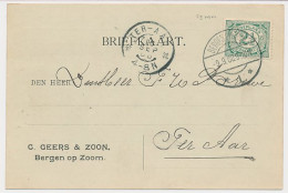 Firma Briefkaart Bergen Op Zoom 1908 - Geers En Zoon - Non Classés