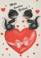 GATTO KITTY Animale Vintage Cartolina CPSM #PBQ986.IT - Chats