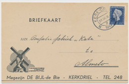 Firma Briefkaart Kerkdriel 1949 - Magazijn - Confectie - Molen - Non Classés