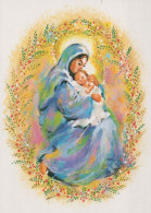 Vergine Maria Madonna Gesù Bambino Religione Vintage Cartolina CPSM #PBQ085.IT - Virgen Mary & Madonnas