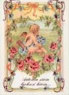 ANGELO Natale Vintage Cartolina CPSM #PBP570.IT - Angels