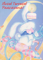 PASQUA CONIGLIO Vintage Cartolina CPSM #PBO440.IT - Pâques