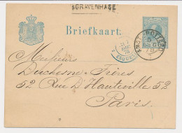 Trein Haltestempel S Gravenhage 1878 - Covers & Documents