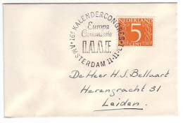 Cover / Postmark Netherlands 1961 European Comm. Of The International Amateur Athletic Federation  - Sonstige & Ohne Zuordnung