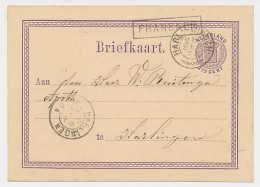 Trein Haltestempel Franeker 1874 - Brieven En Documenten
