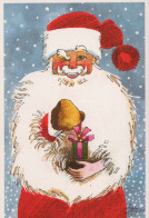 BABBO NATALE Buon Anno Natale Vintage Cartolina CPSM #PBO059.IT - Santa Claus