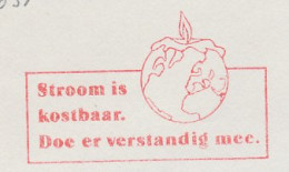 Meter Cut Netherlands 1979 Electricity Is Costly - Be Wise About It - Globe - Candle - Elettricità