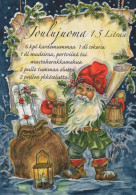 Buon Anno Natale GNOME Vintage Cartolina CPSM #PBL789.IT - New Year