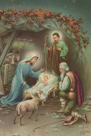 Vergine Maria Madonna Gesù Bambino Natale Religione Vintage Cartolina CPSM #PBB797.IT - Vierge Marie & Madones