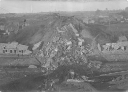 HIRSON  Chemin De Fer Guerre 14/18 - Photo Des Ruines Du Viaduc Du Gland Lors D'une Inspection Militaire Nov1918 - Guerre, Militaire