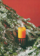 Buon Anno Natale CANDELA Vintage Cartolina CPSM #PBA255.IT - New Year