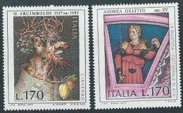 Italia, Italy, Italien 1977; Arcimboldi E Delitio, Pittori Del Rinascimento, Painters Of The Renaissance; Completa. - Autres & Non Classés