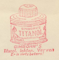 Meter Cut Netherlands Indie 1936 Glue - Titanol - Gimborn - Unclassified