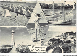 AIBP5-17-0500 - ST-GEORGES-DE-DIDONNE - La Plage - Le Port - Le Phare - Rochers De Vallières  - Saint-Georges-de-Didonne