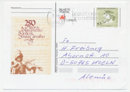 Postal Stationery Portugal 1995 Joao De Sousa Carvalho - Composer - Musica