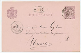 Trein Kleinrondstempel : Utrecht - Zwolle C 1898 - Storia Postale
