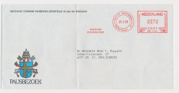 Meter Cover Netherlands 1985 Pope Visit Committee - Diocese Roermond - Andere & Zonder Classificatie