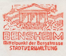 Meter Cut Germany 1966 Lusthaus Kirchberghäuschen - Bensheim - Autres & Non Classés