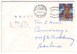 Cover / Postmark Norway 1990 North Cape - Sun - Iceberg - Arctic Expeditions