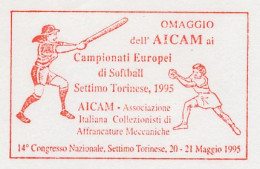 Specimen Meter Cover Italy 1995 Softball - European Championship 1995 - Altri & Non Classificati