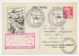 Card / Postmark France 1952 Helicopter Mail - Other & Unclassified