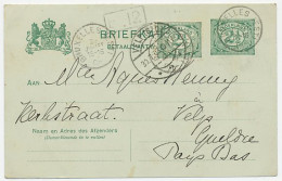 Briefkaart G. 69 A A-krt / Bijfrankering Belgie - Velp 1908 - Entiers Postaux