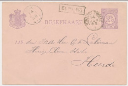 Trein Haltestempel Elburg 1889 - Lettres & Documents