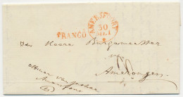 Amersfoort - Amerongen 1842 - FRANCO - ...-1852 Voorlopers