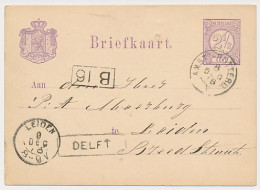 Trein Haltestempel Delft 1878 - Covers & Documents