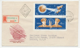 Registered Cover / Postmark Rumania 1962 Spaceship - Wostok 3 / 4 - Astronomie
