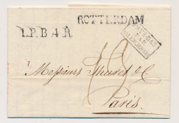 Rotterdam - Parijs Frankrijk 1826 - Pays-Bas Par Valenciennes  - ...-1852 Vorläufer