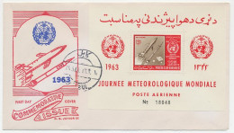 Cover Afghanistan 1963 World Day Of Meteorology - Meteorological Rocket - Clima & Meteorologia