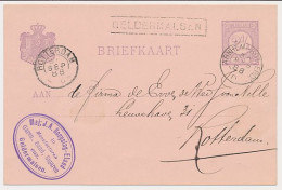 Trein Haltestempel Geldermalsen 1888 - Cartas & Documentos