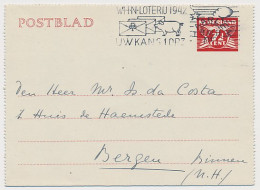 Postblad G. 22 Haarlem - Bergen 1942 - Entiers Postaux