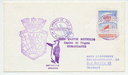 Cover / Cachet Chile 1973 The Chilean Navy - Penguin - Arctic Expeditions