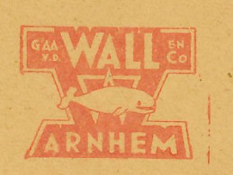 Meter Cover Netherlands 1933 Whale - Arnhem - Otros & Sin Clasificación