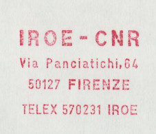Meter Cover Italy 1988 IROE - Research Institute On Electromagnetic Waves - Other & Unclassified