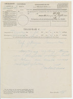 Telegram Den Haag - Bolsward 1875 - Zonder Classificatie