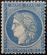N°37 Cérès 20c Bleu. Neuf Qualité ST. - 1870 Assedio Di Parigi
