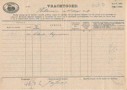 Vrachtbrief H.IJ.S.M. Hilversum - Den Haag 1910 - Zonder Classificatie
