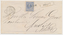 Trein Haltestempel Delft 1873 - Briefe U. Dokumente