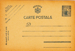 ROUMANIE / TRANSNISTRIE - ROMANIA / TRANSNISTRIA 1943, POSTCARD STATIONERY UNUSED,ROMANIA. - Cartas & Documentos