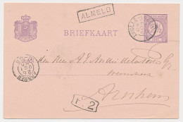 Trein Haltestempel Almelo 1885 - Storia Postale