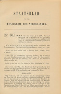 Staatsblad 1900 : Spoorlijn Enschede - Ahaus - Documentos Históricos