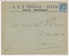 Trein Haltestempel Edam 1892 - Lettres & Documents
