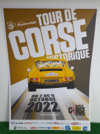 COURSE AUTOMOBILE - TOUR DE CORSE 2022 - AFFICHE POSTER - Voitures