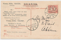 Firma Briefkaart Sneek 1909 - Cacao - Chocolade - Sigaren Etc. - Zonder Classificatie