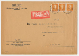 Em. En Face Dienst Expresse Amsterdam - Haarlem 1953 - Non Classificati