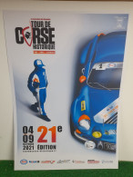 COURSE AUTOMOBILE - TOUR DE CORSE 2021 - AFFICHE POSTER - Coches